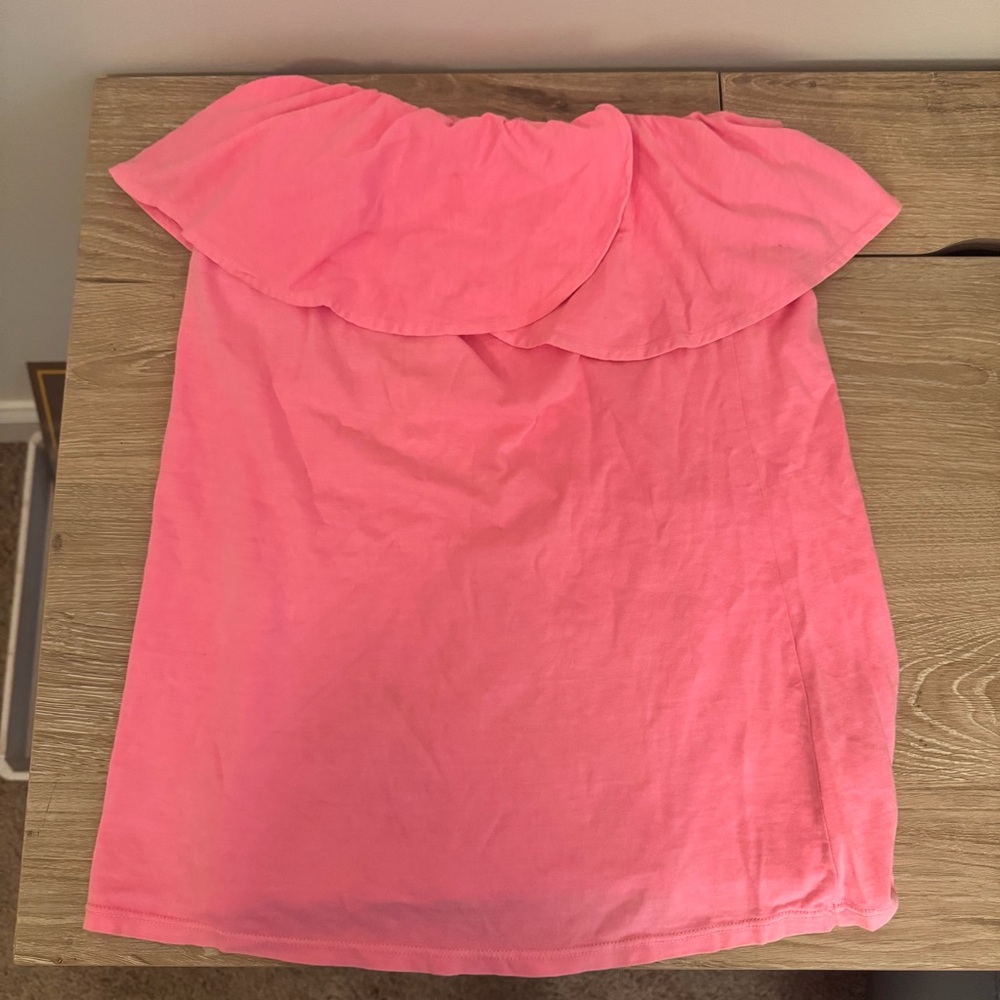 Hot pink Lilly Pulitzer strapless top